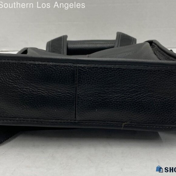 Bonstanten Black Leather Messenger Bag - Picture 4 of 4